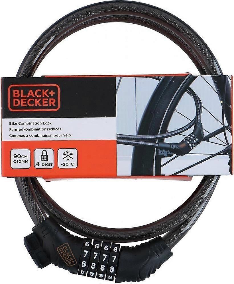 Bike Lock 90cm Cable 4 Digit Combination Weatherproof Medium Size Indoor Use