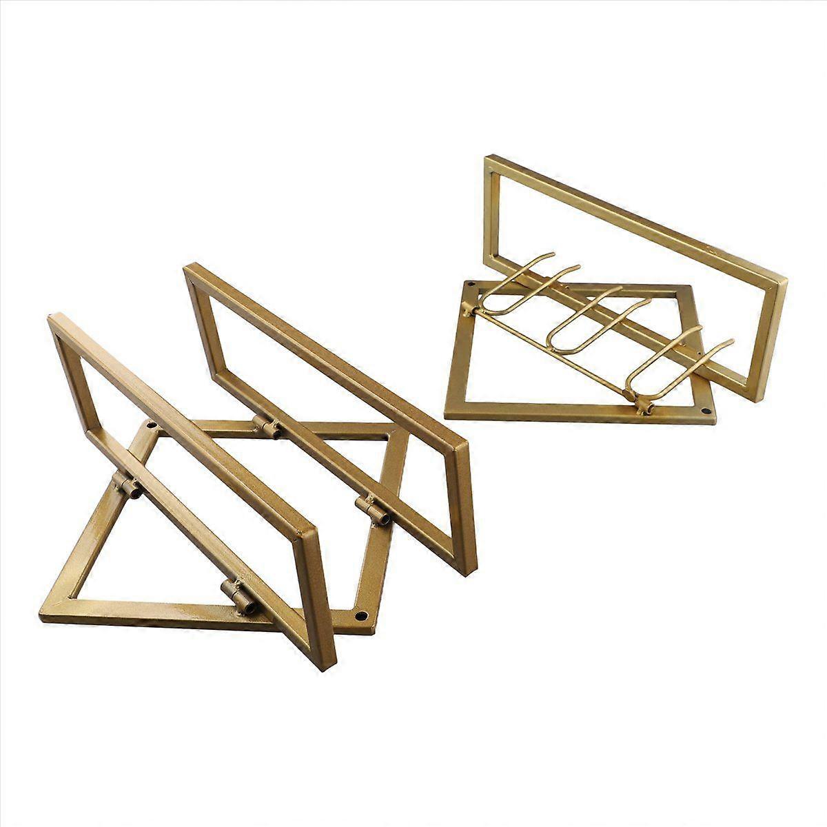 Upside Down Wine Rack Storage Organizer Wine Bottle Rack Gold