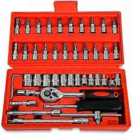 46-piece 6.3 mm quick ratchet socket