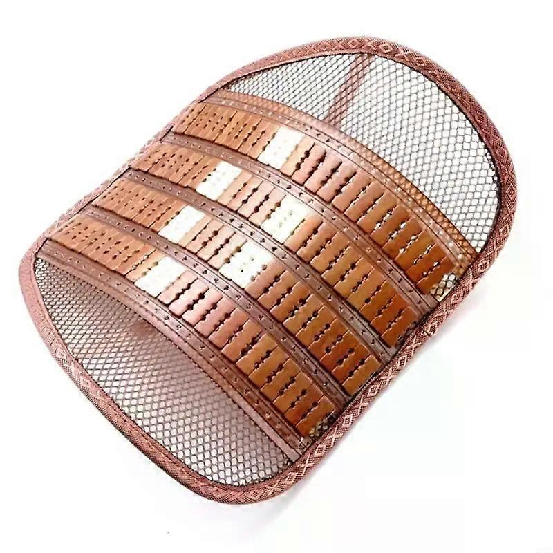 New Office Chair and Car Bamboos Mesh Backrest Lumbar Cushion for Improve Posture Prolonged Sitting Comfortable