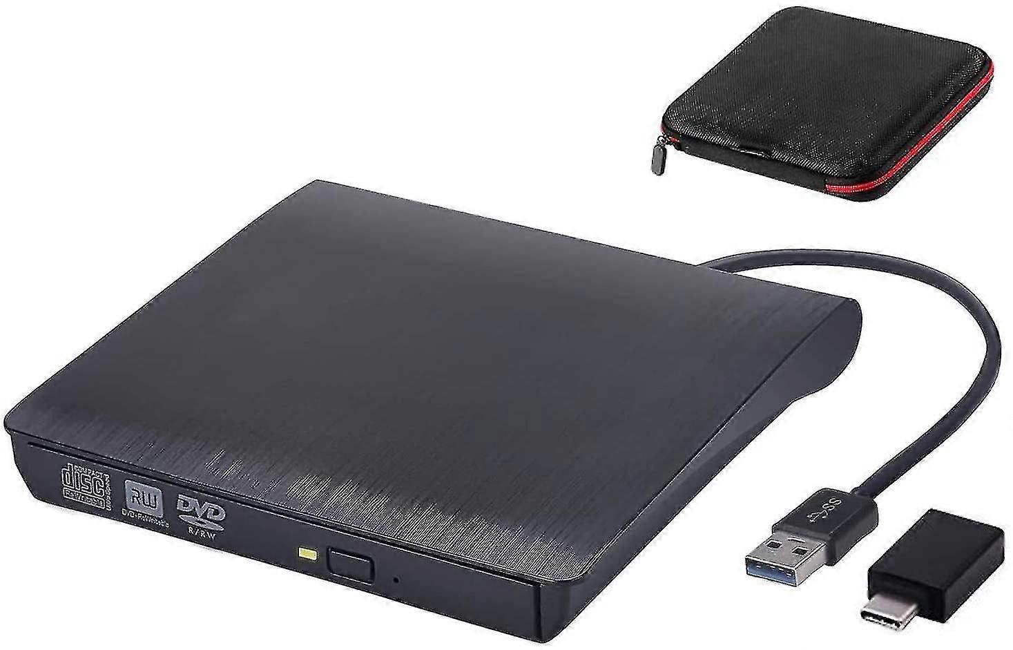 Bblackguamar外付けCDのDVDドライブUsb3.0 USB Cスーパードライブ外付けCDのDVD + / - RWバーナーライター光学ドライブと互換性のある