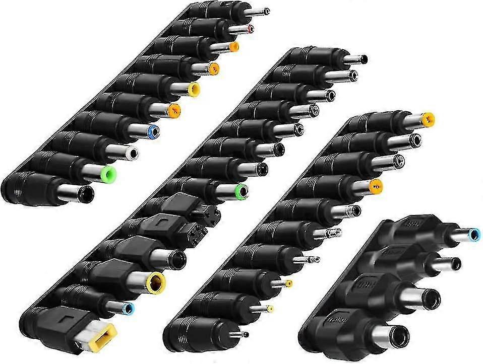 1 Set Laptop Dc Power Adapter Kits 38 Pcs Universal  Dc Ac Power Adapter Tips Connect