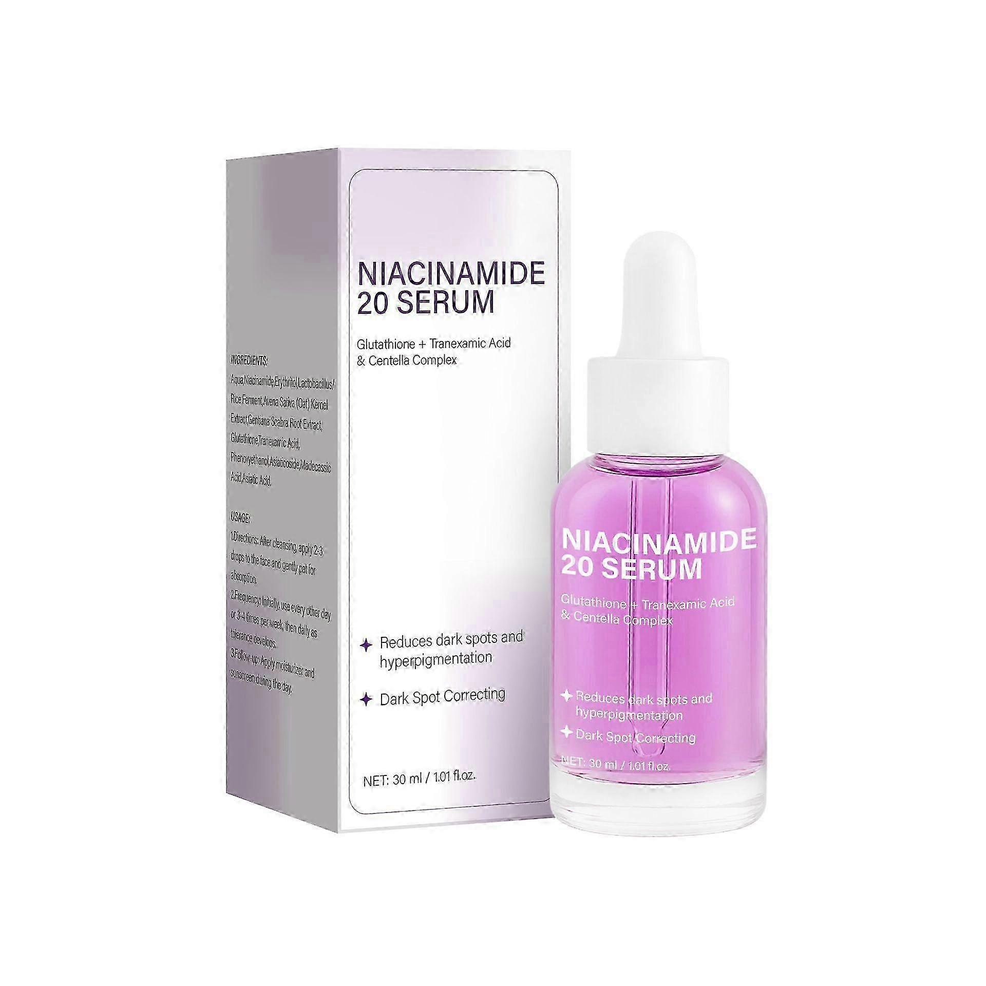 25-26 Niacinamide 20 Serum - Face Serum with Glutathione, TXA Tranexamic Acid and Centella Complex - Reduces Pigmentation, Uneven Skin Tone,