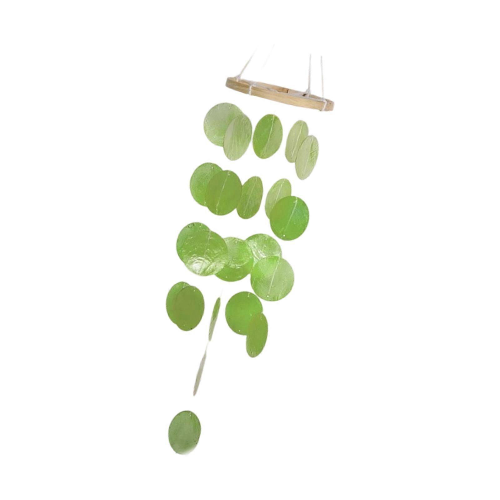 Lightweight Handcrafted Decorative Seashells Wind Chime Fit for Patios Garden Yard Backyard Hanging Natural Shell Design Multicolor