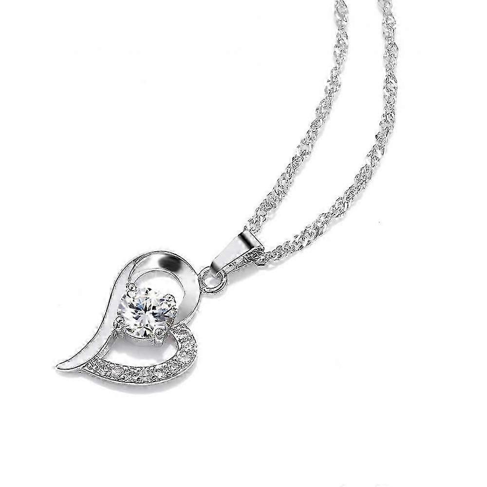 Crystal Water Drop Pendant Necklace