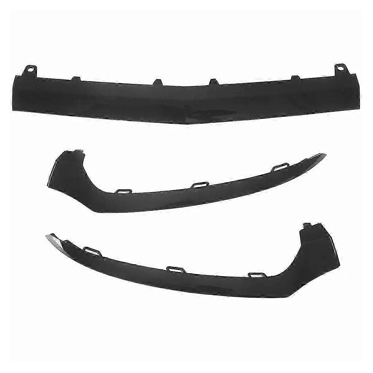 Garniture de lèvre de pare-chocs pour Classe C W205 15-18, jeu de 3 séparateurs avant