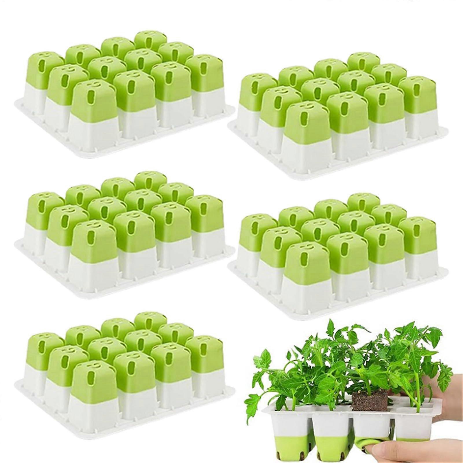 Seedling Starter Trays Reusable Seed Starter Kit 5Pack For Houseplants Sprouting Containers For Flowers