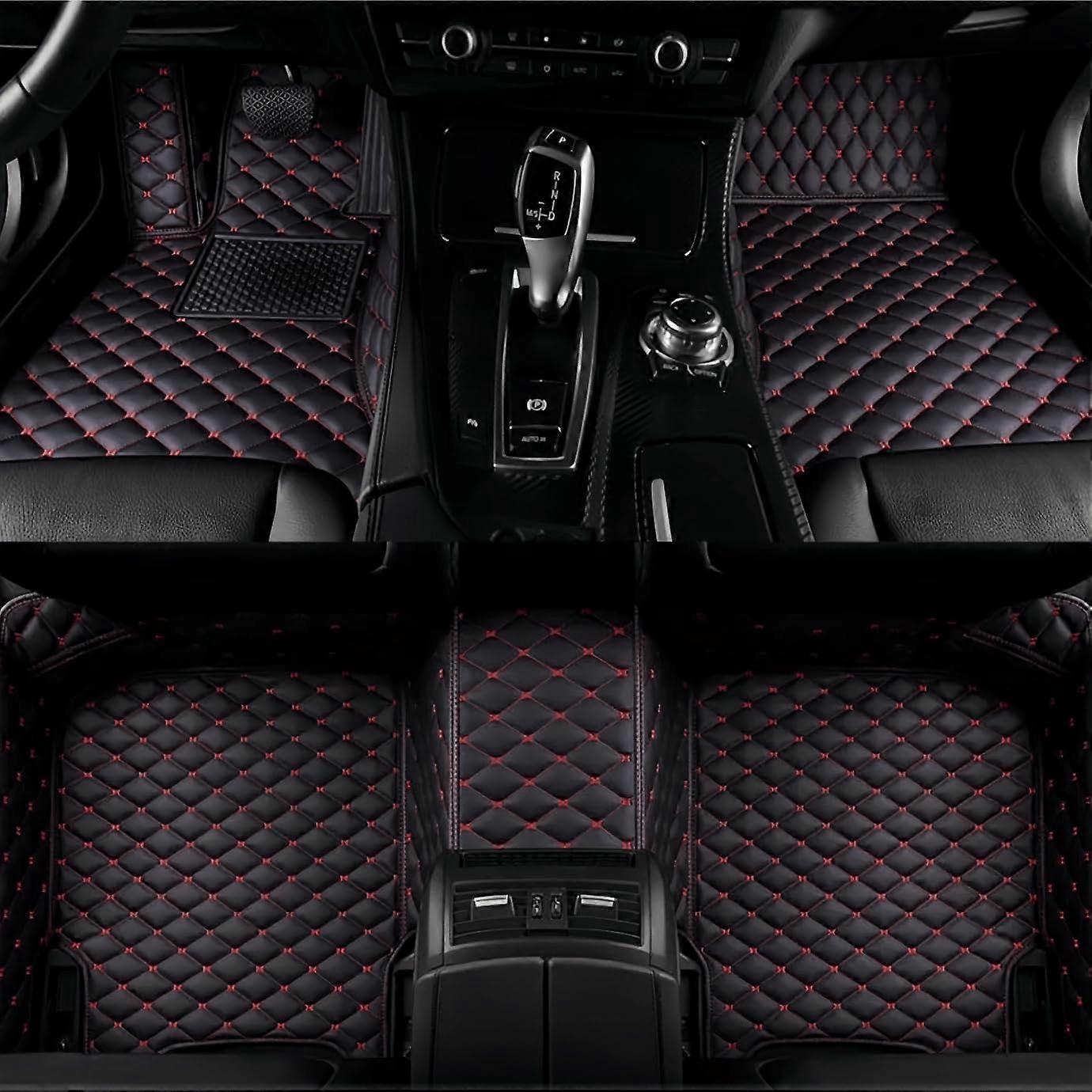 Car Leather Floor Mats, Front And Rear Liner Pads, Custom Fit, RHD, Waterproof