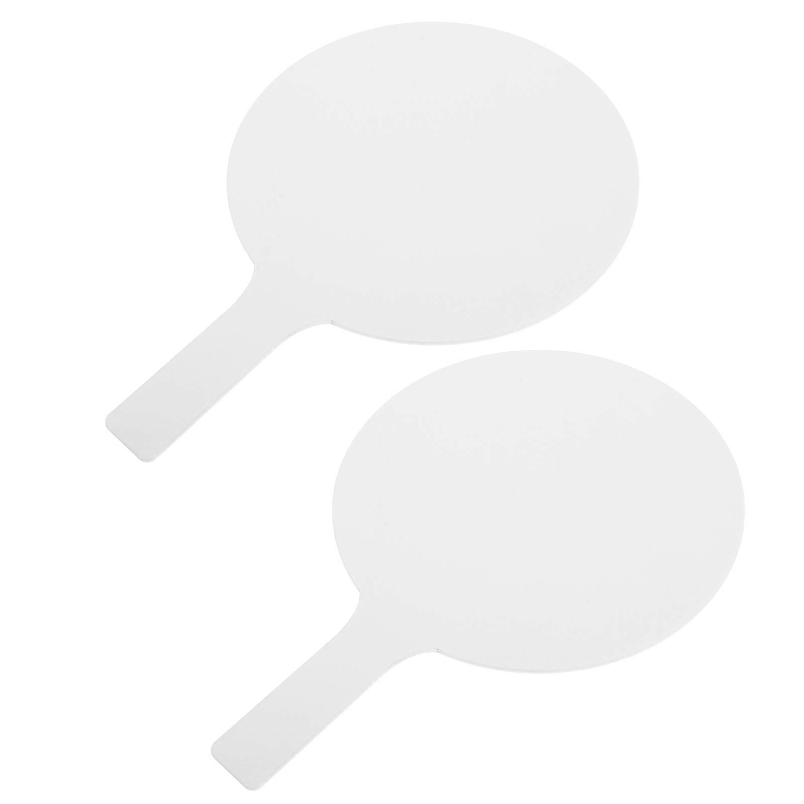 Dry Erase Classroom Answer Paddle Acrylic Board 2Pcs Handheld