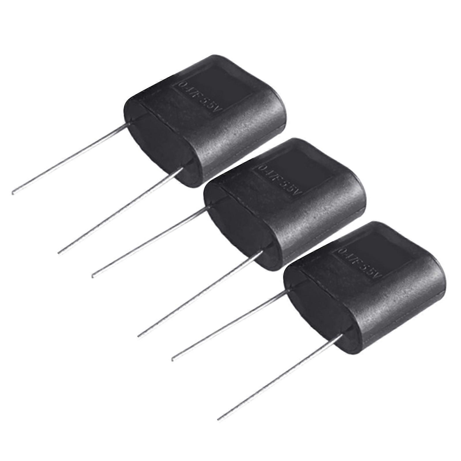 3pcs Supercapacitors 5.5V Super Capacitor 0.47F Capacity Optimized For Permanent Embedded Device Installation Multicolor