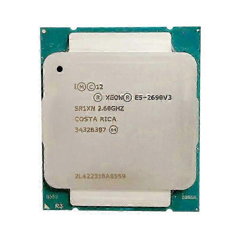 25-26 Xeon E5-2690V3 CPU - Socket LGA 2011-3 12 Cores 24 Threads 2.6GHz 30MB L3 Cache 135W.