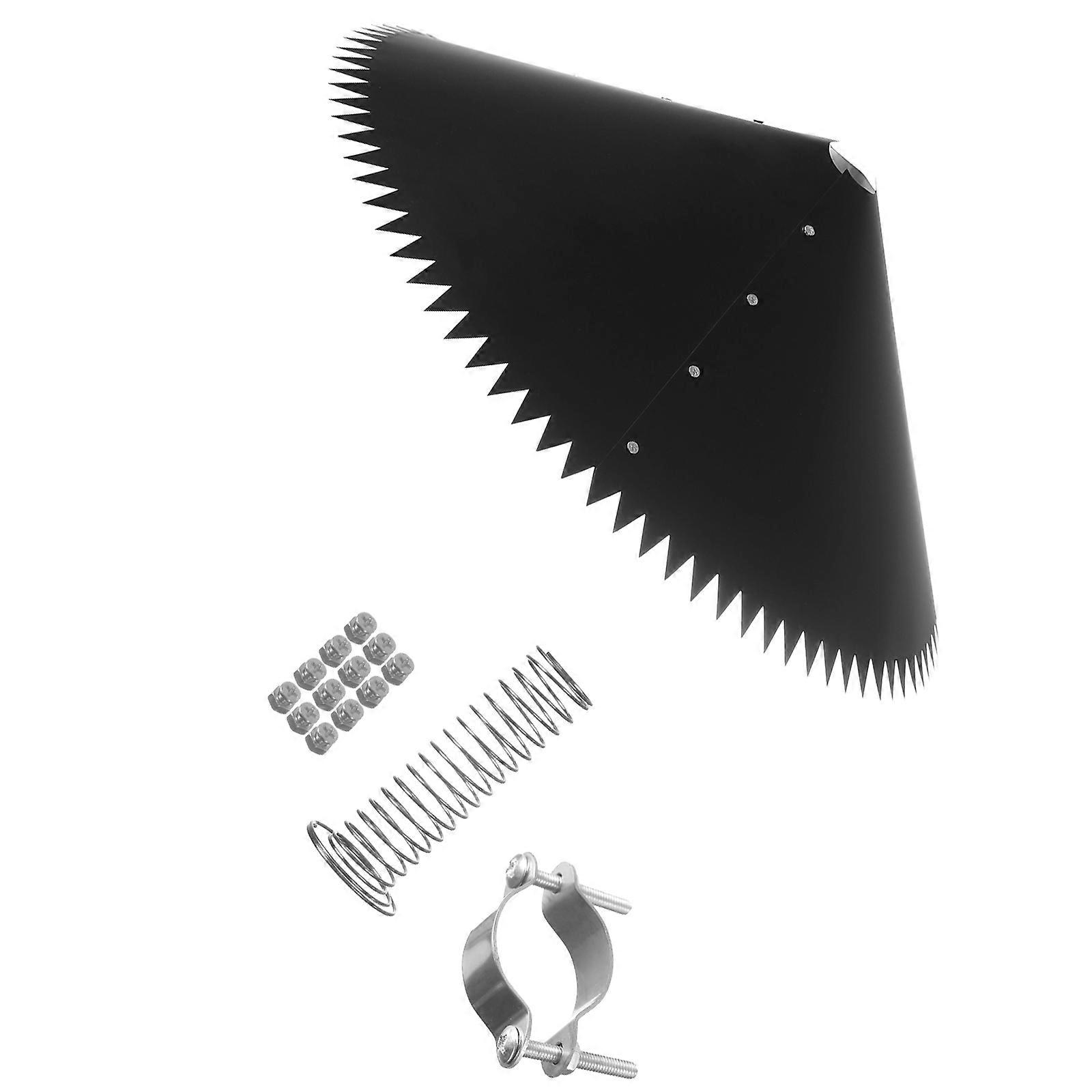 AntiSquirrel Baffle Cover 3 Panel Design For Outdoor Bird Feeders Easy Installation Design Bird Feeders Shield Guard Multicolor