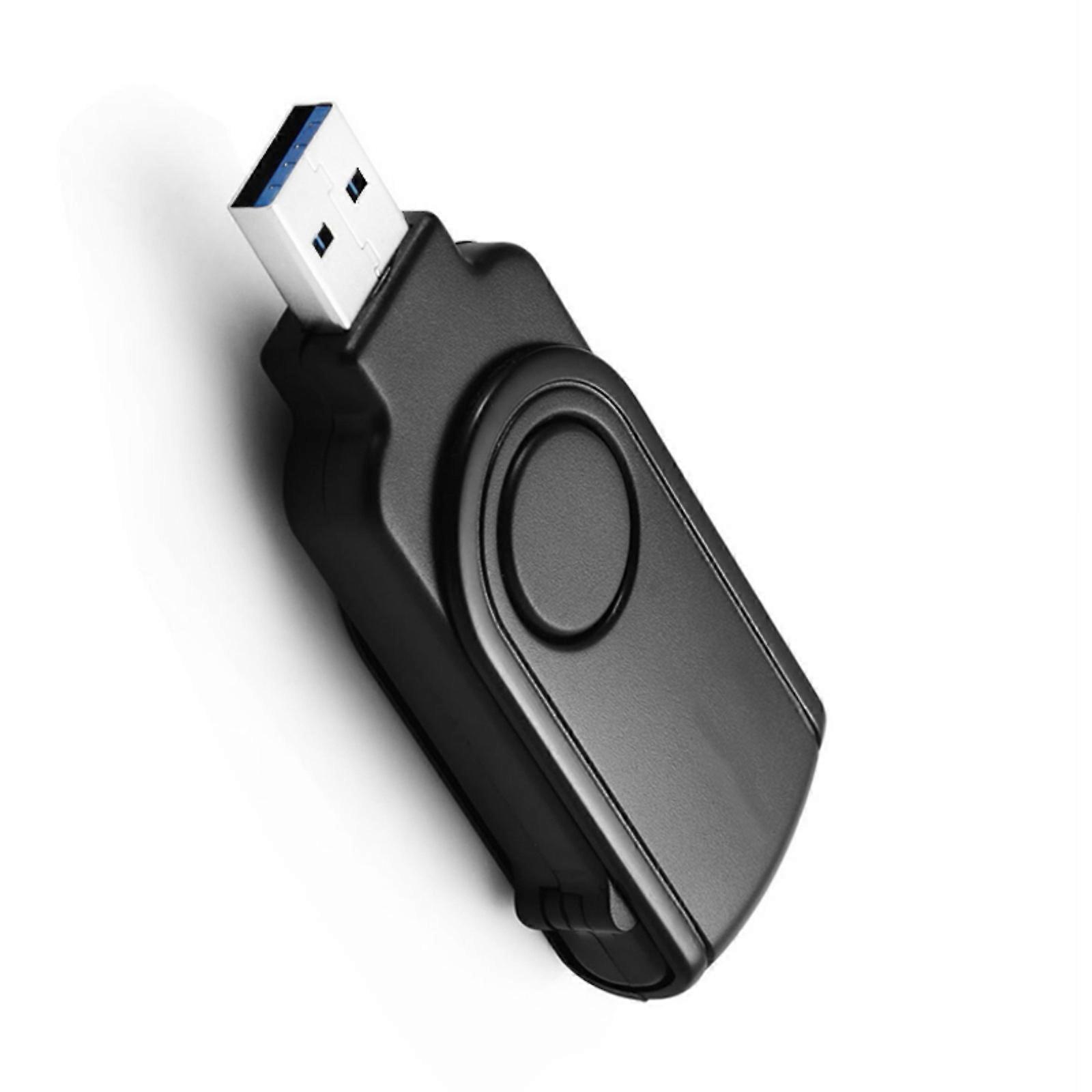 USB3.0 SDTF MicroSDs Card Reader Offer Fast 5Gbps Transfer Speeds for Various Devices Black Multicolor