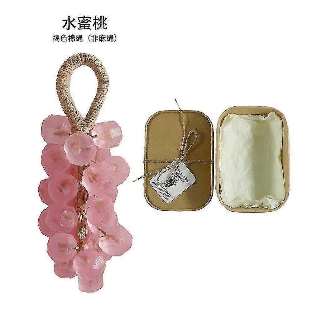 Handmade Grape Shaped Transparent Soap with Natural Fragrance for Gentle Cleansing and Bathroom Decor