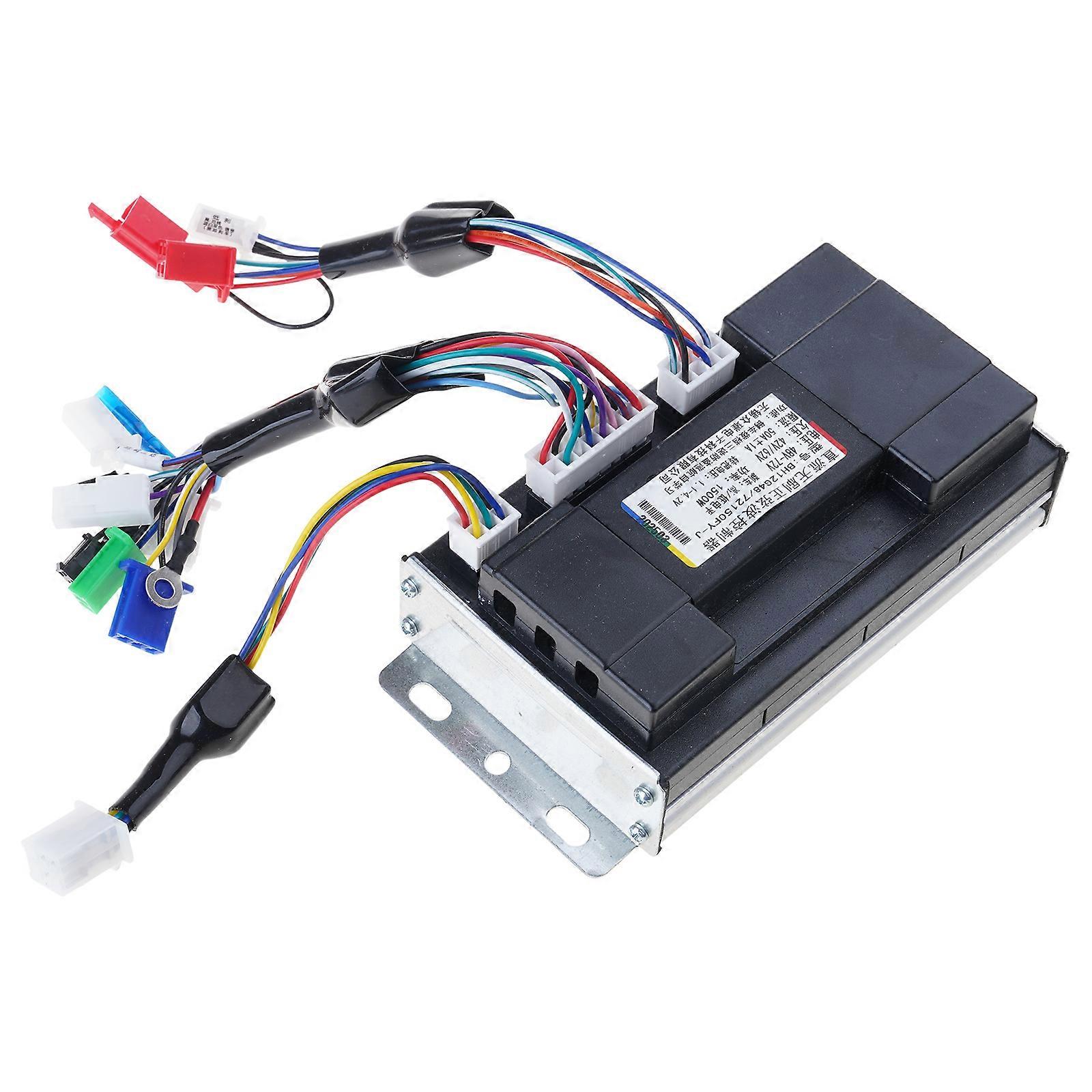 Brushless Motor Controller 48-72V 1500W 50A Sine Waves Speed Controller for Electric Scooters BLDC Motor Controller Multicolor