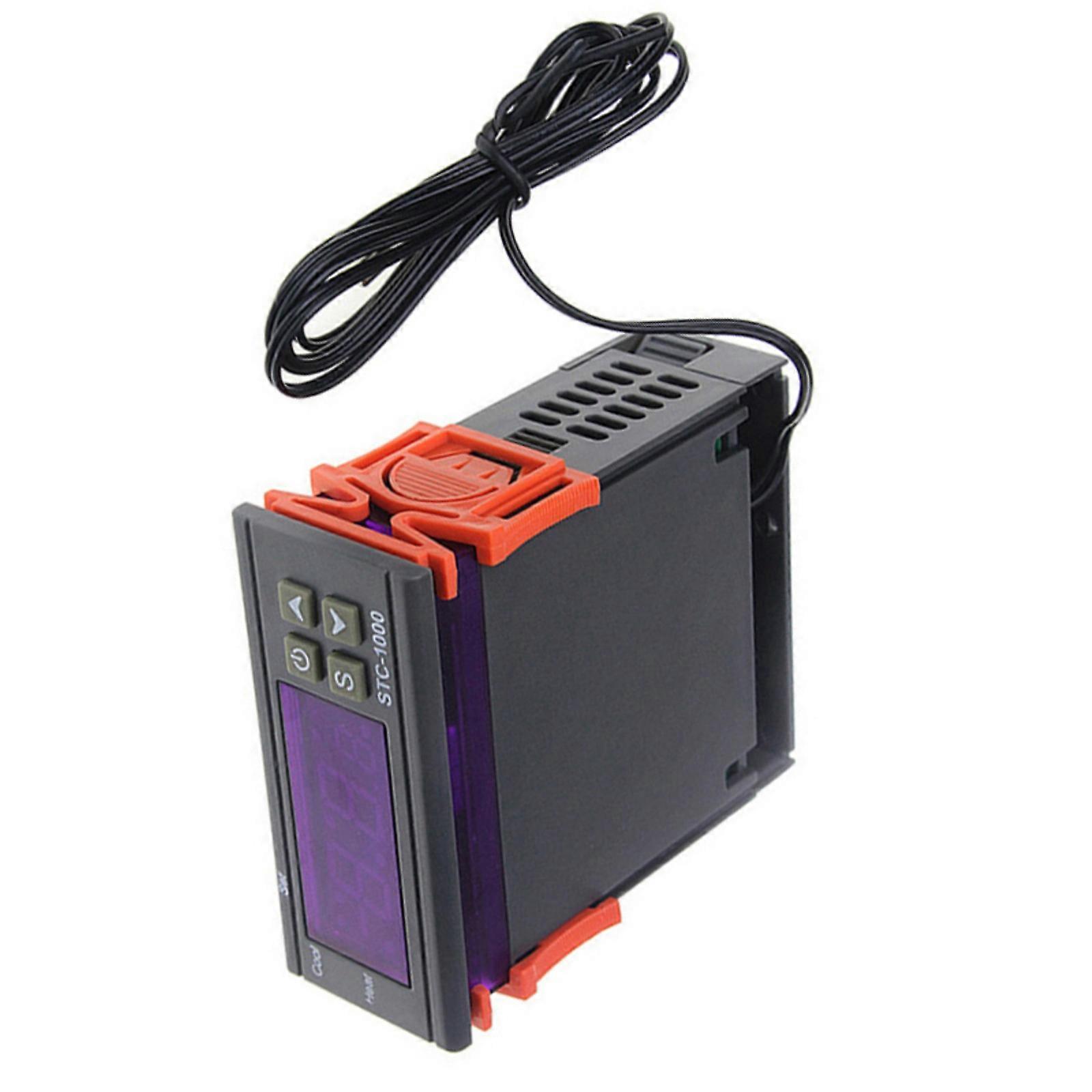 STC 1000 LED Digital Temperature Controller Heat Management Device for Homebrew and Incubator Use, ABS Housing Multicolor