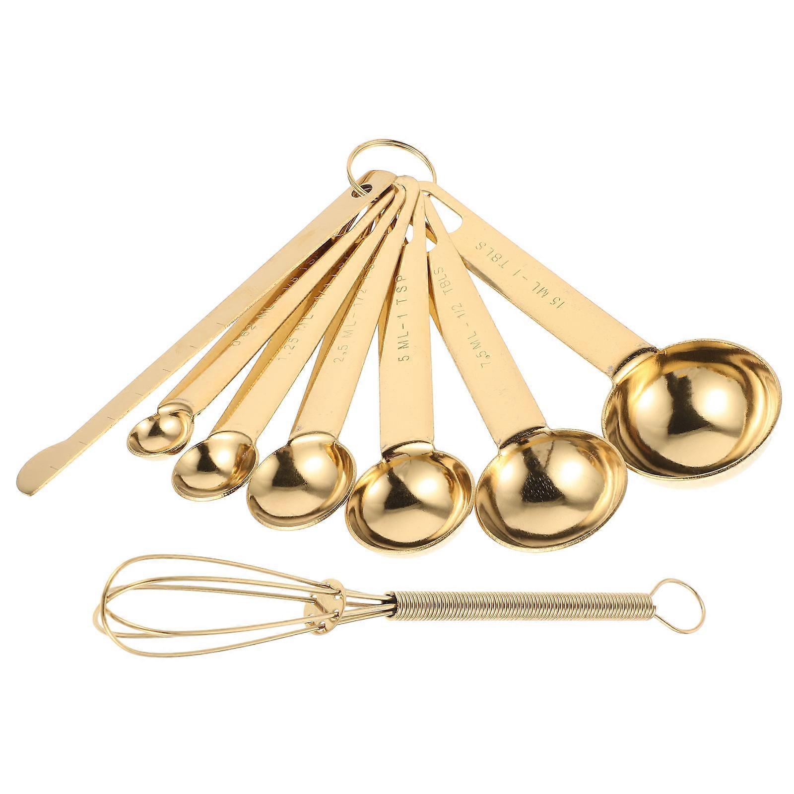 Measuring Spoons Set Stainless Steel for Baking 8Pcs Kitchen Measurement Tool