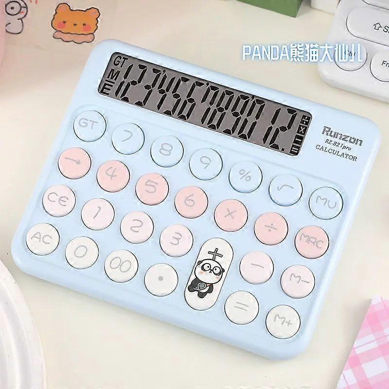 Luxora Cute Desktop Calculator Large Big Buttons Basic Standard Calculators with 12-Digit LCD Display for Office Teachers and Students Back to School