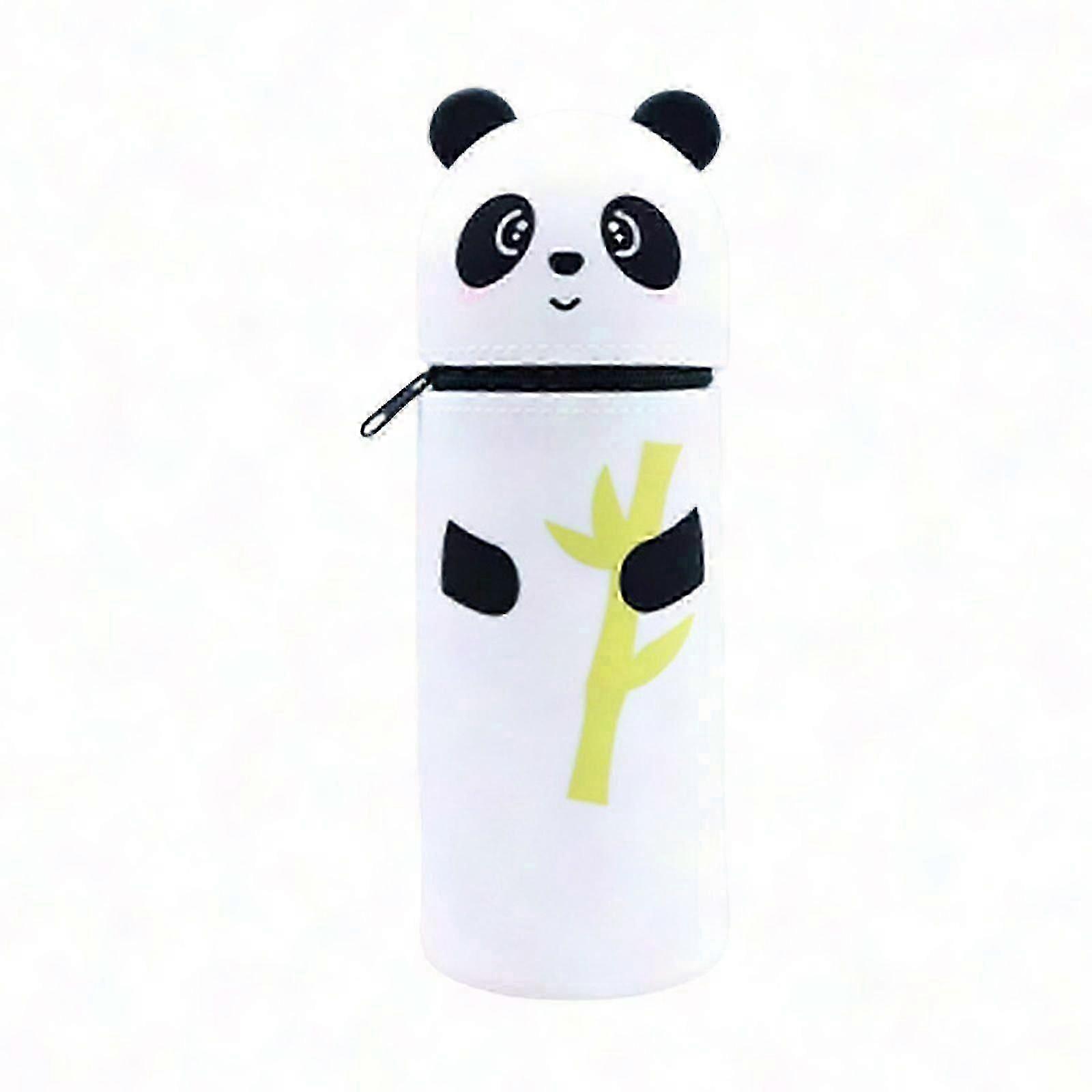 Retractable Silicone Pencil Case, Multi-Color Standing Design for Office Stationery