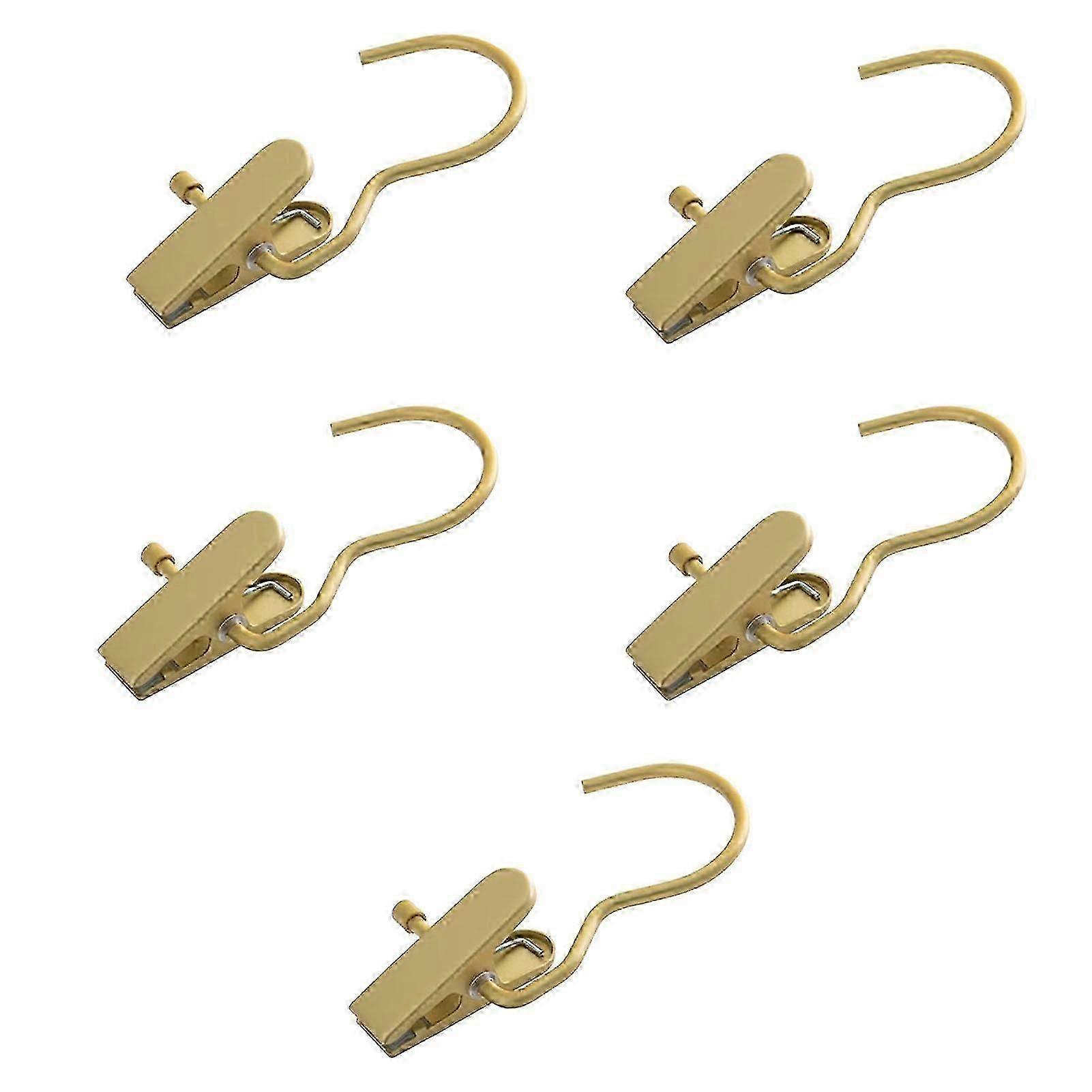 Curtain hooks with metal pegs for drying clothes