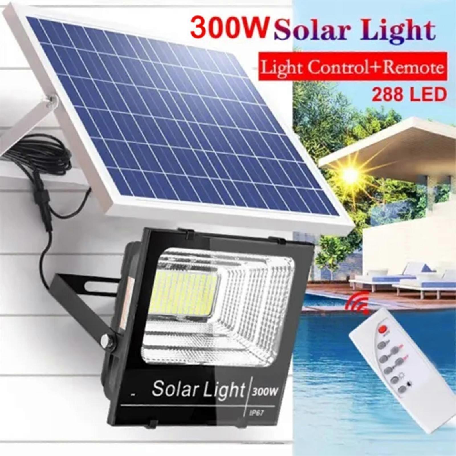 300W LED solcellepanel for utendørs vanntett gatebelysning