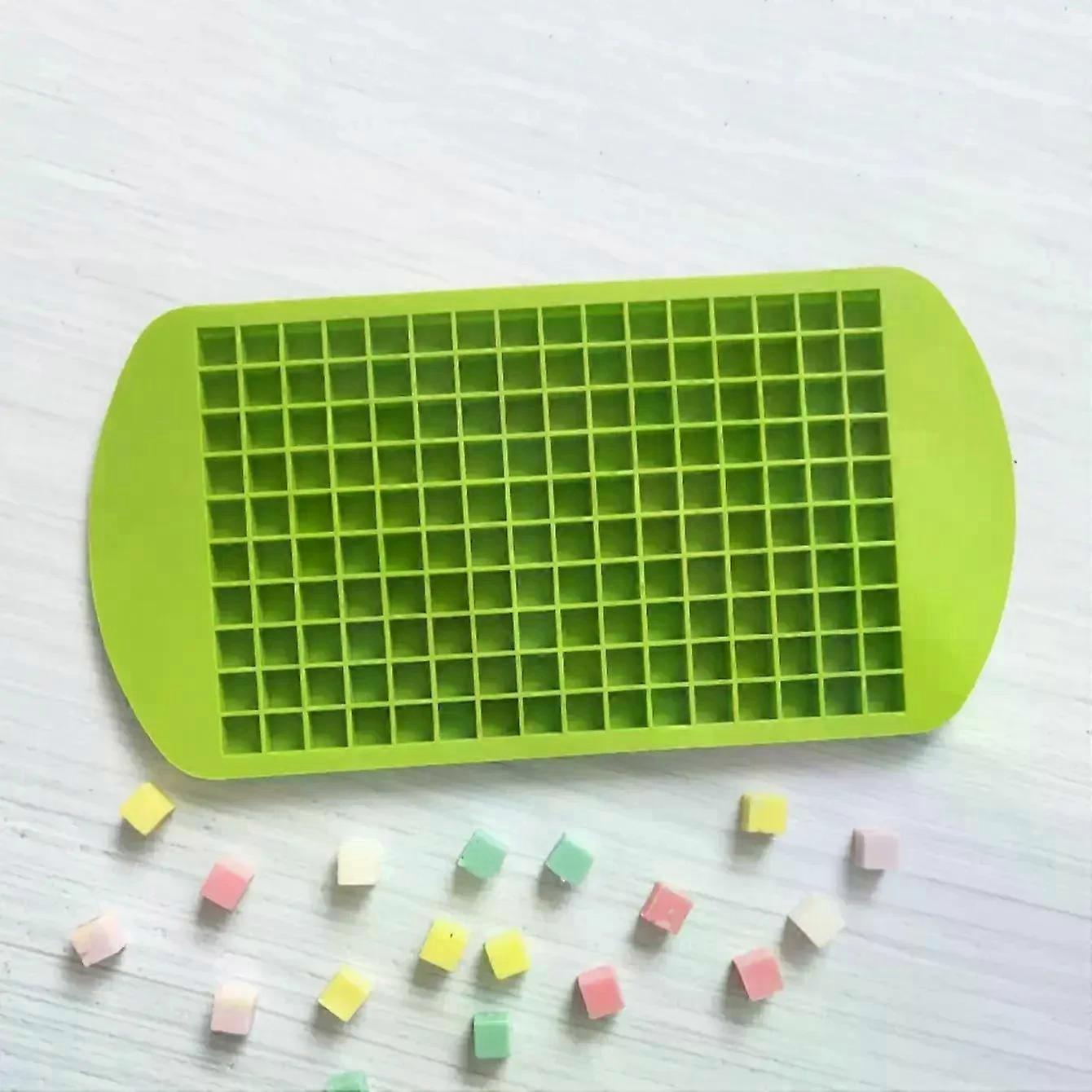 1pc/2pcs - Large Capacity 160 Grids Silicone Fruit Ice Cube Maker - DIY Small Square Ice Cube Mold - Kitchen Essential for Home