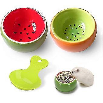 Hamster Bowls Hamster Bowl Keramik Prevent Chewing Hamster Feeding Bowl 2 Pack