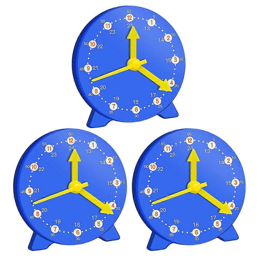 Models 3 Pcs Hand Eye Coordination Toys Time Learning Tool Clock Teaching Aids Detachable Plastic Primary School