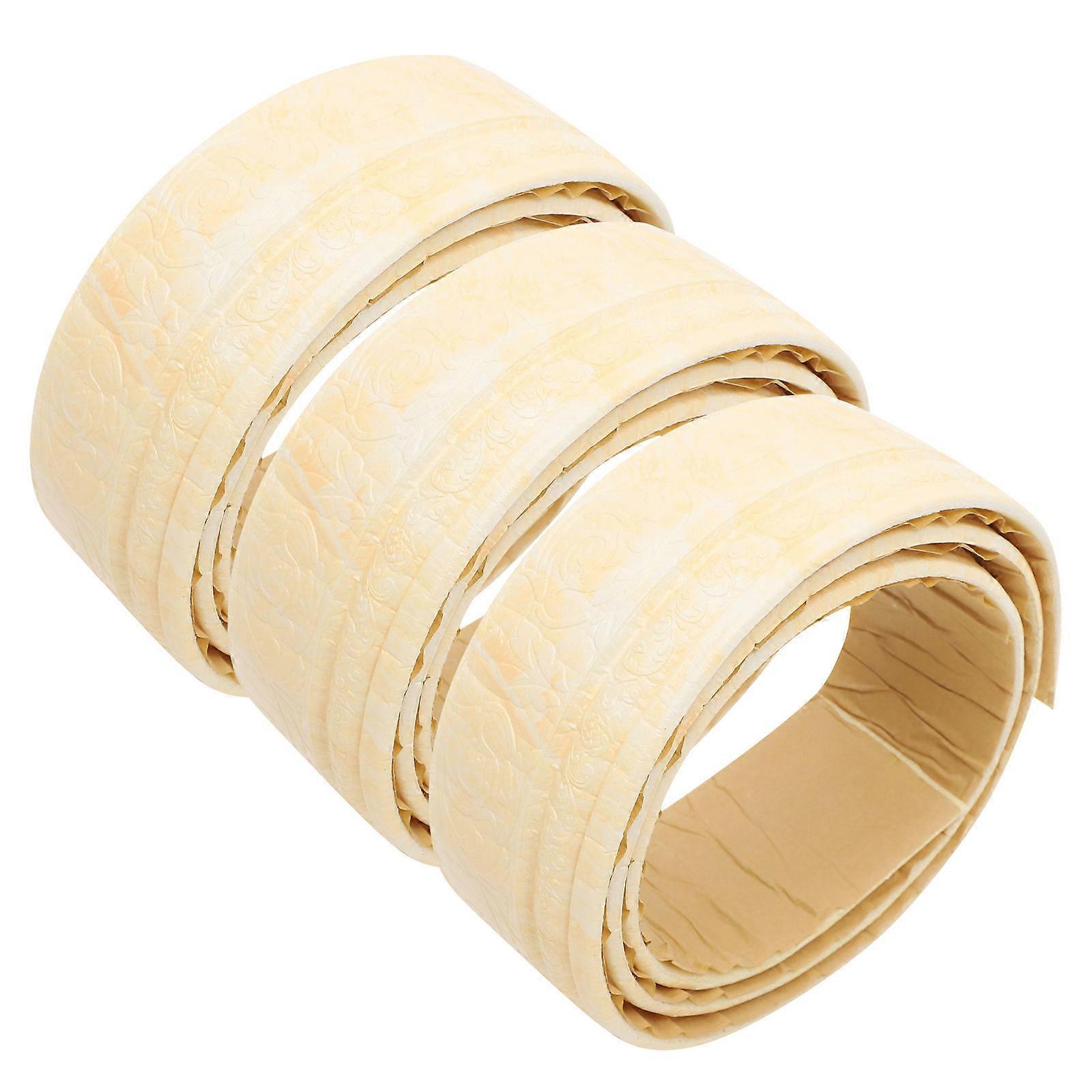 3 Rolls of Wall Trim Line Skirting Border 3D Embossed Pattern Skirting Line Wallpaper Border