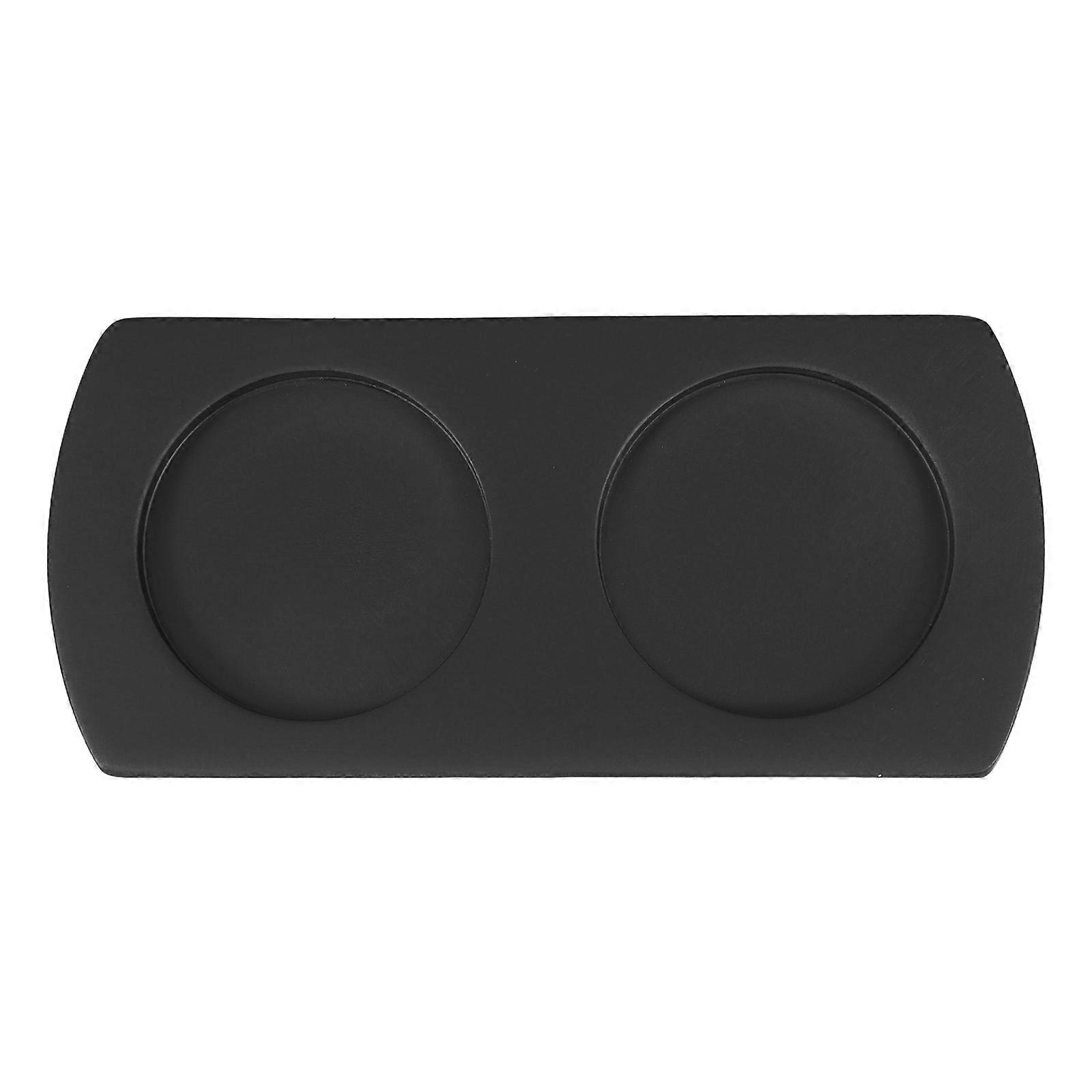 Black Wooden Pepper Grinder Base for Holding Practical Kitchen Grinder Tray