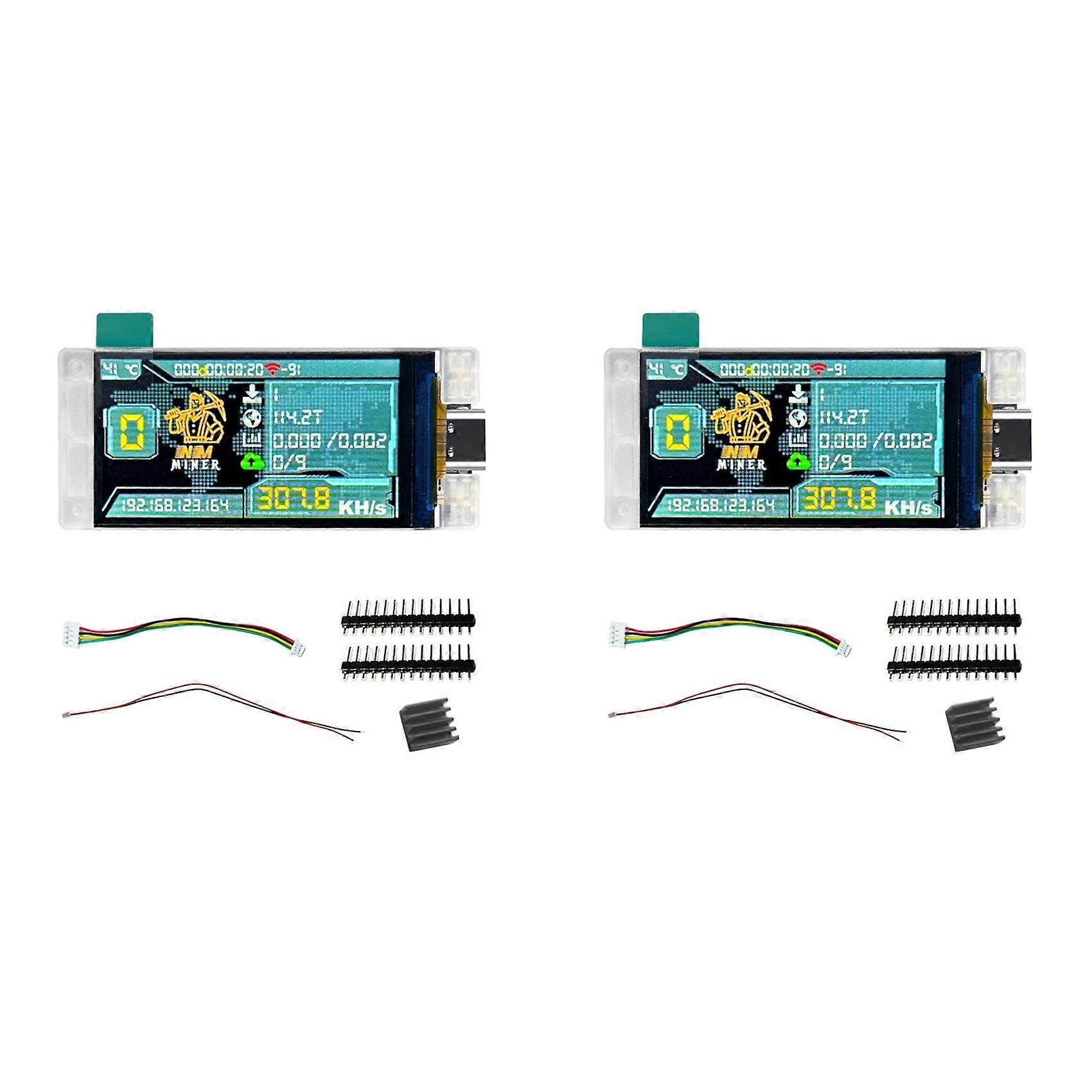 2X Upgrade NerdMiner 307KH/S BTC Solo Lottery Miner Bitcoin Crypto Miner WiFi Connection Low Power Nerd Miner