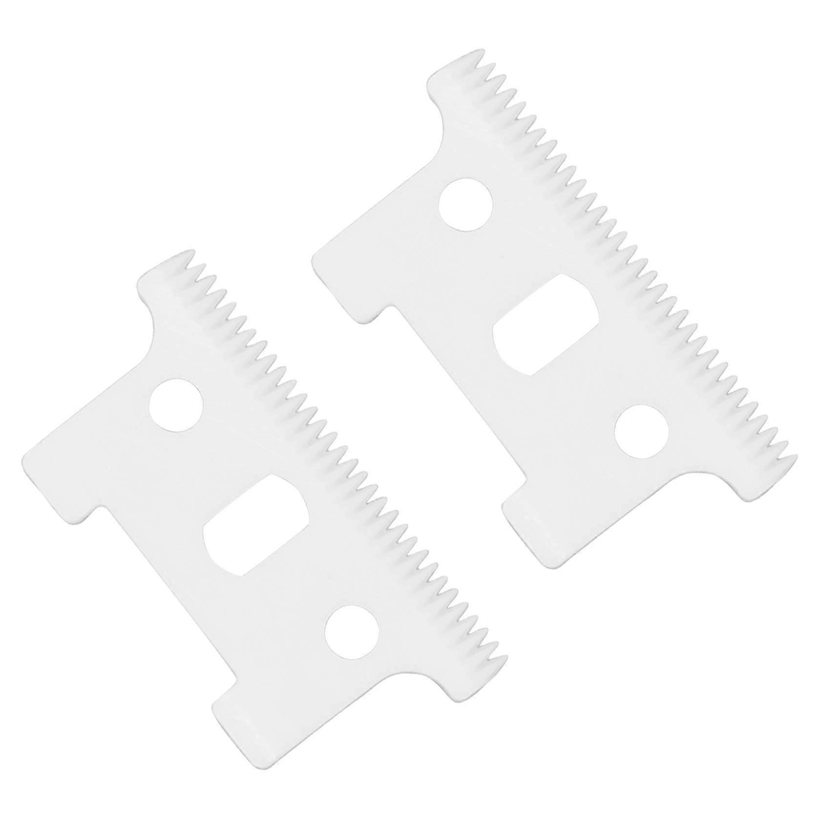 Replacement Zirconia Ceramic Blades for Andis T Outliner GTX GO LS2 LS3, Precision Cutting, Cool Running (2 Pack)