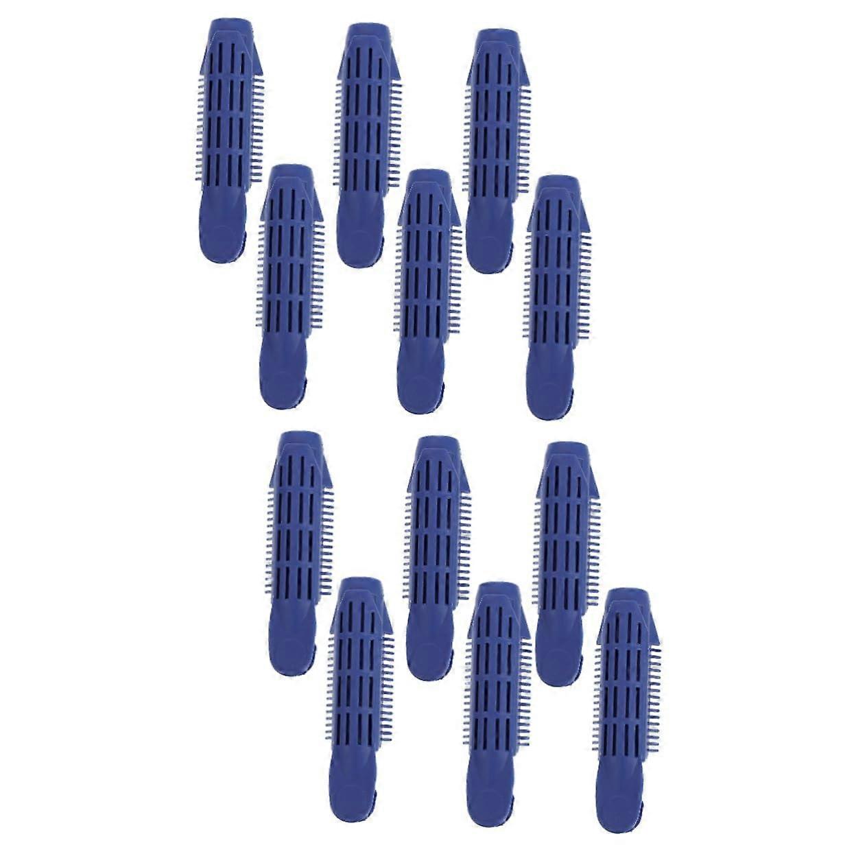 12pcs Heatless Hair Curlers with Secure Grip Clips for Retro Waves and Natural Curl Hairstyles