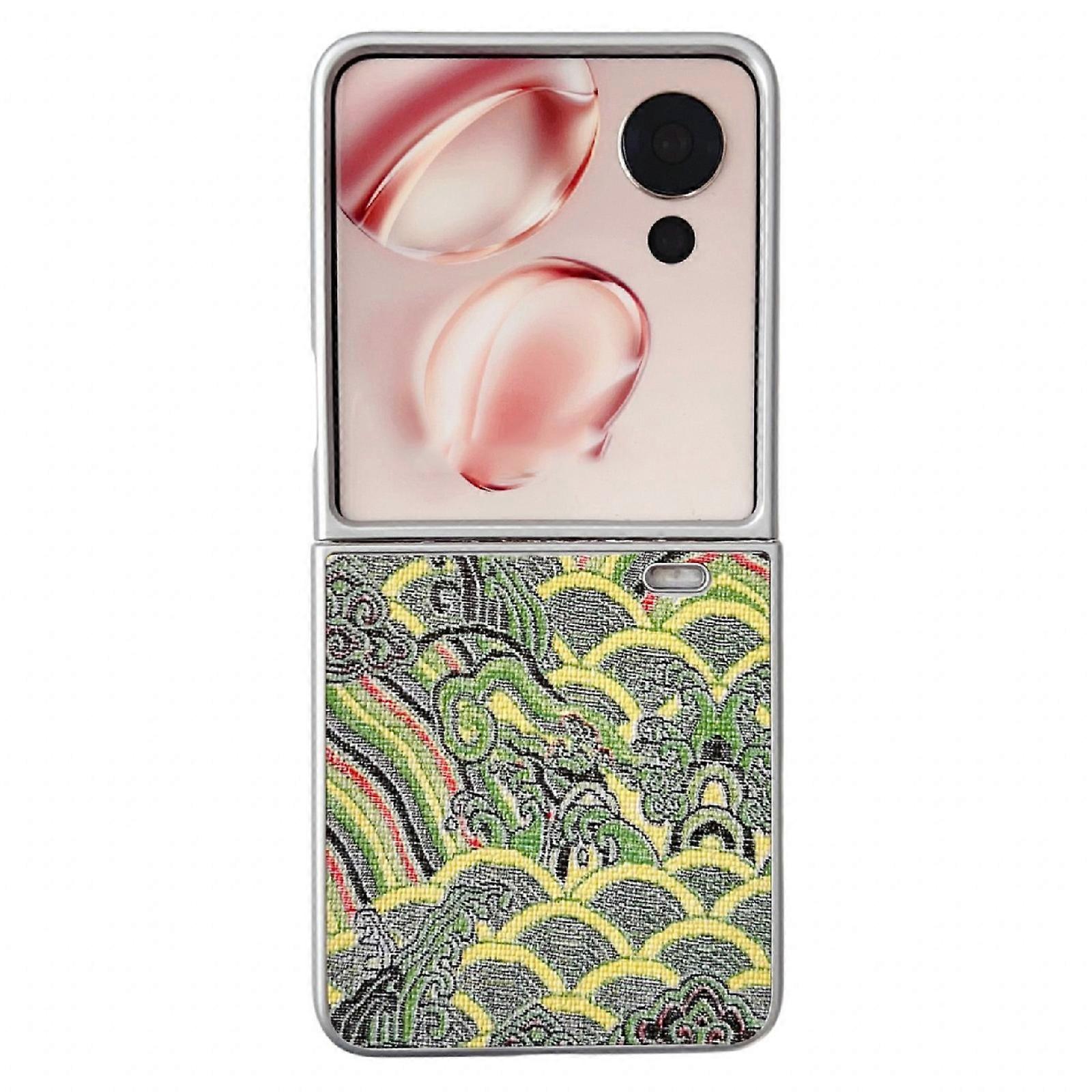Propitious Clouds Embroidery Full Coverage Phone Case For Honor Magic V Flip