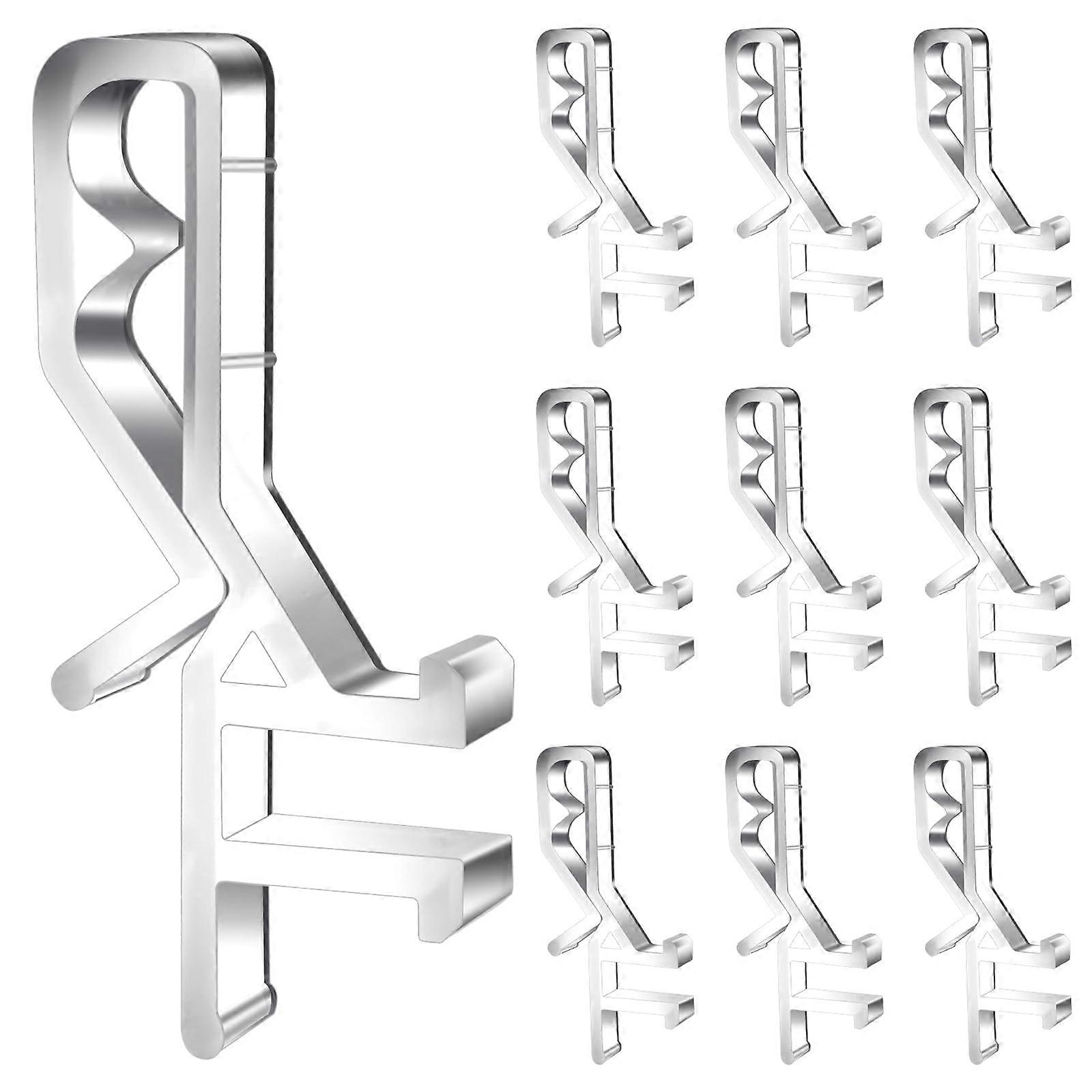 20 Pcs Blind Valance Clips 17/8in Clear Hidden Channel Retainers for Groove Window Blinds