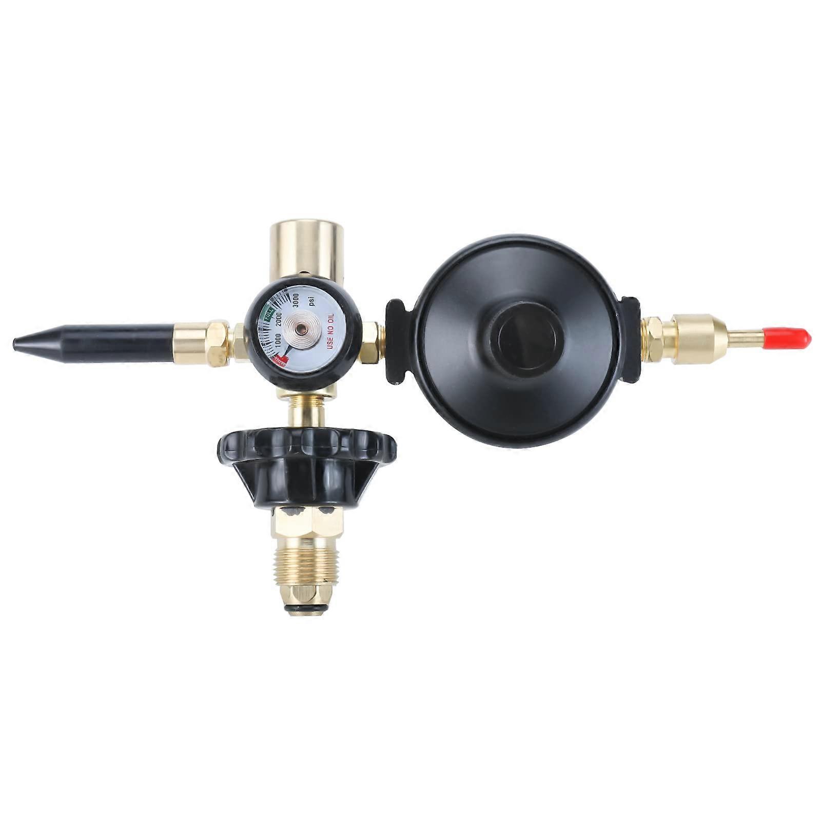 Helium Balloon Inflator with Pressure Gauge, Dual Latex and Foil Compatibility, CGA580 Regulator