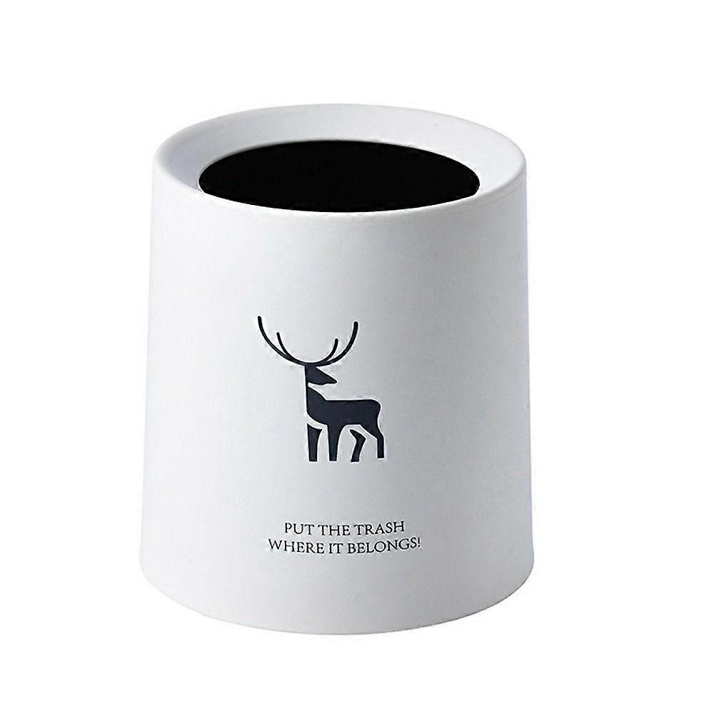 Office Desk Organizer Nordic Style Multi-use Waste Bin Garbage Basket Desktop Dustbin Trash Can