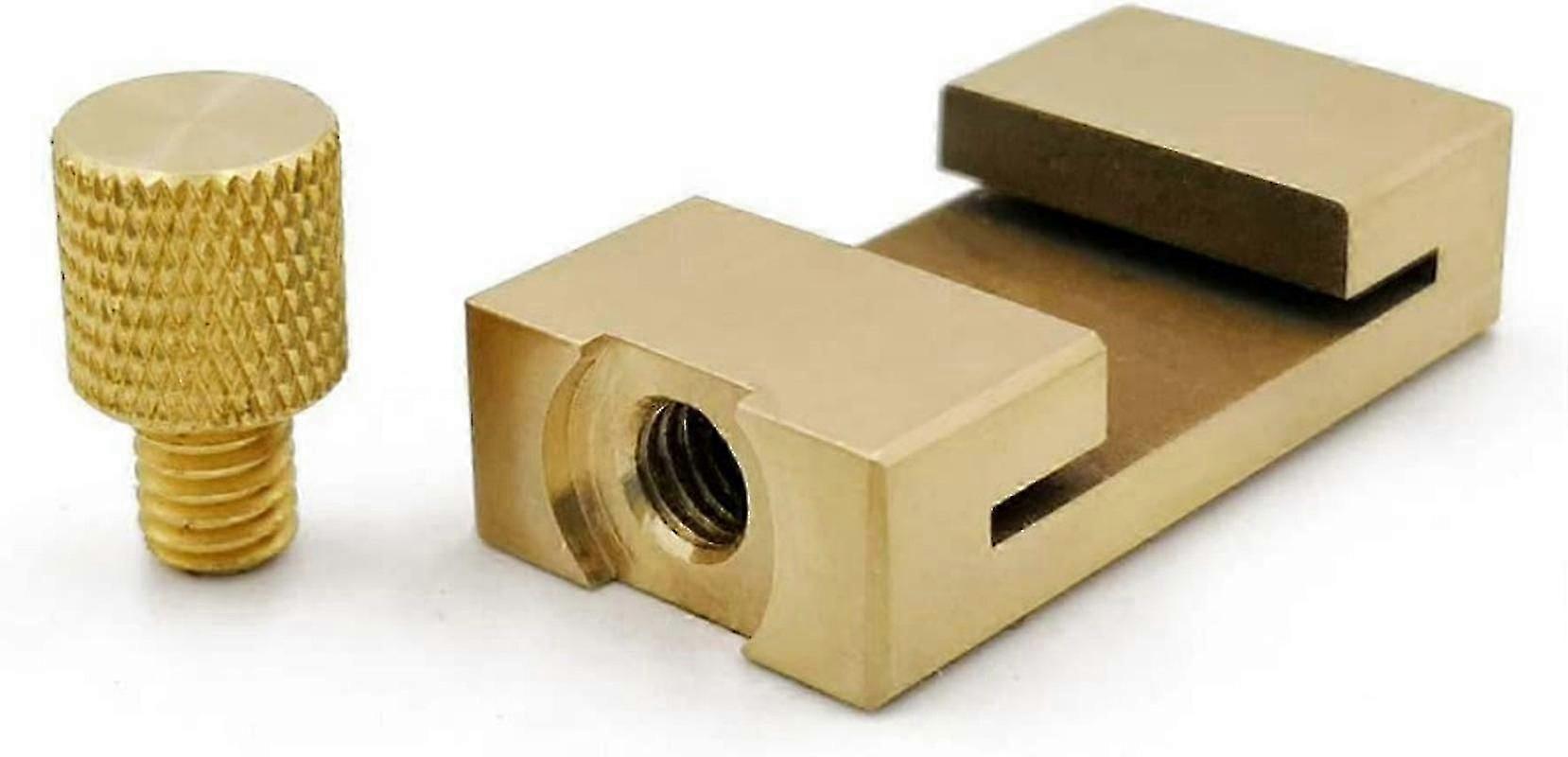 Woodworking Scribing Locator Brass Ruler Tool Limit Block - 1 Piece