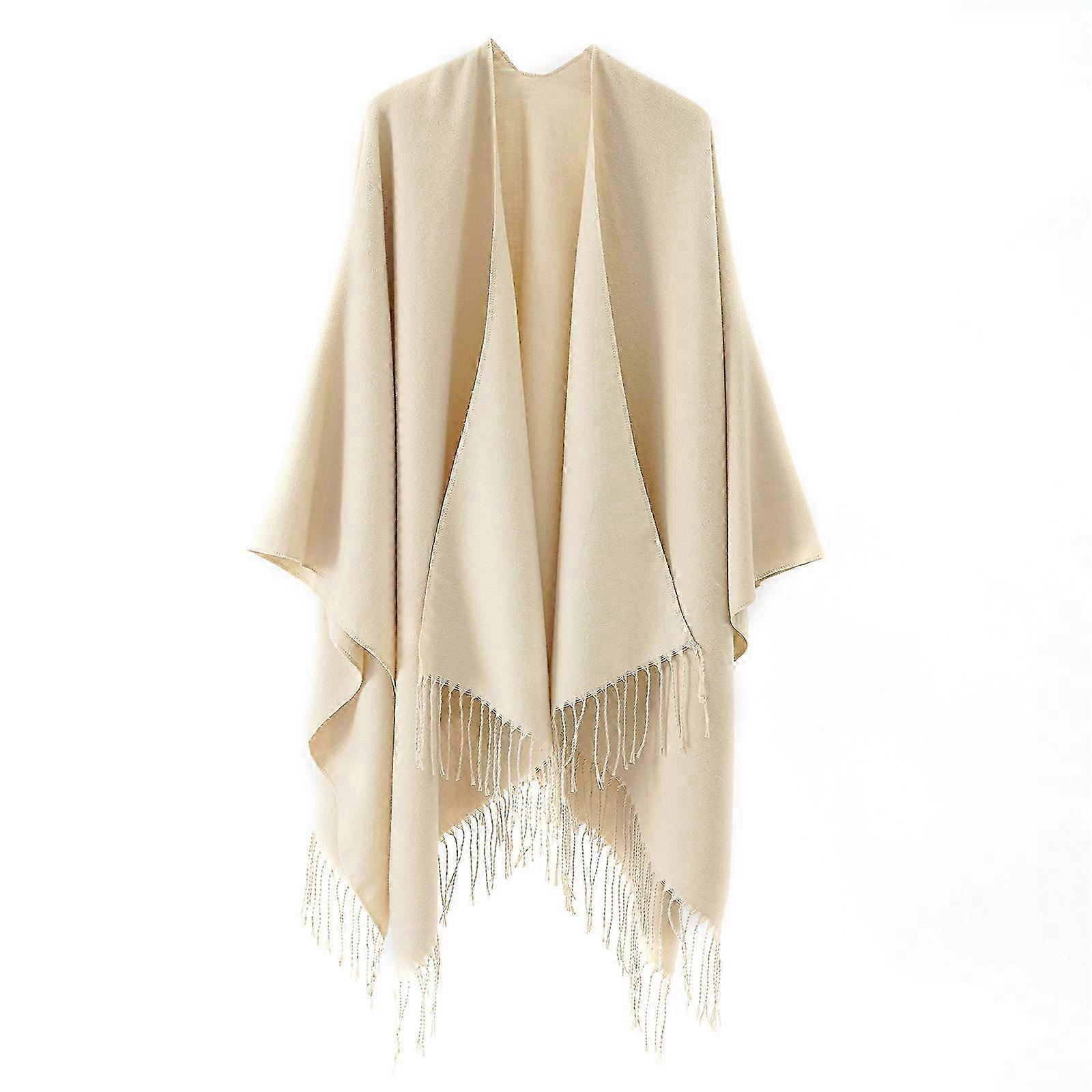 Women Solid Scarf Cashmere Pashmina Shawls Tassels Hijab Head Wrap Female Thin Autumn Winter Tassels Scarves Blanket Red