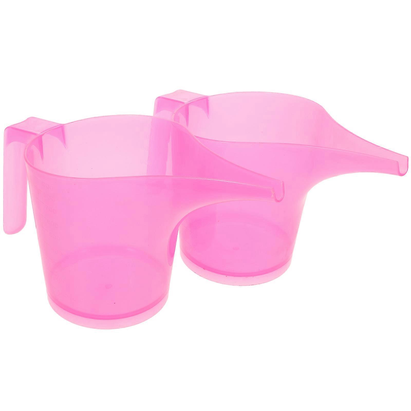 Kitchen Measuring Utensils Plastic Pitcher Cooking Use No-Drip Precision 2Pcs