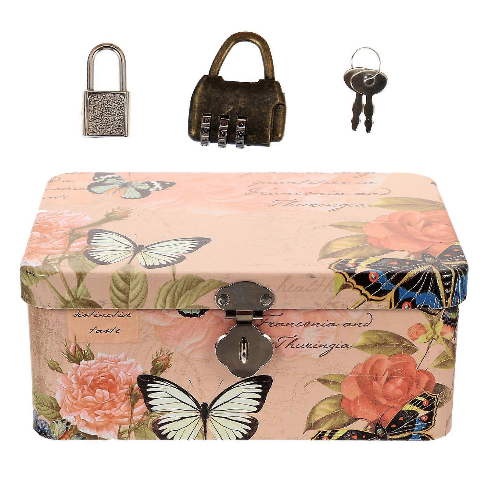 Iron Storage Holder with Coded Lock for Storage Multi Color Small Case