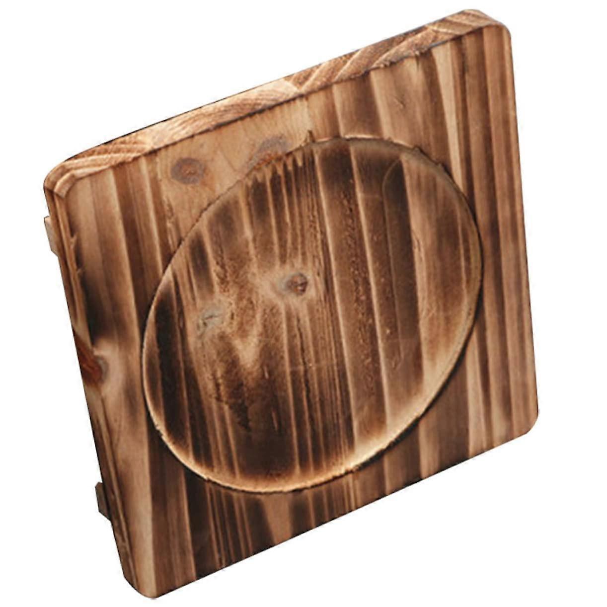 Heat Resistant Wooden Pot Mat for Hot Pots Rustic Table Protector with Scratch Surface