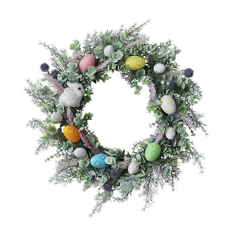 25-26 Colorful Easter Egg Wreath - Perfect for Spring Celebration