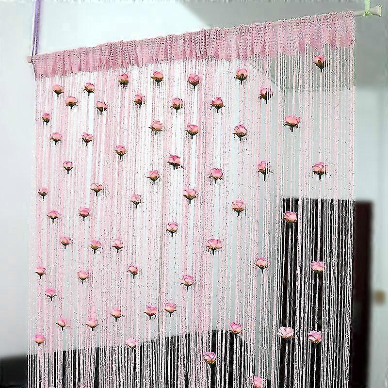 2025 1 Panel String Curtains for Door Window,Privacy Door Frame Tassel Curt