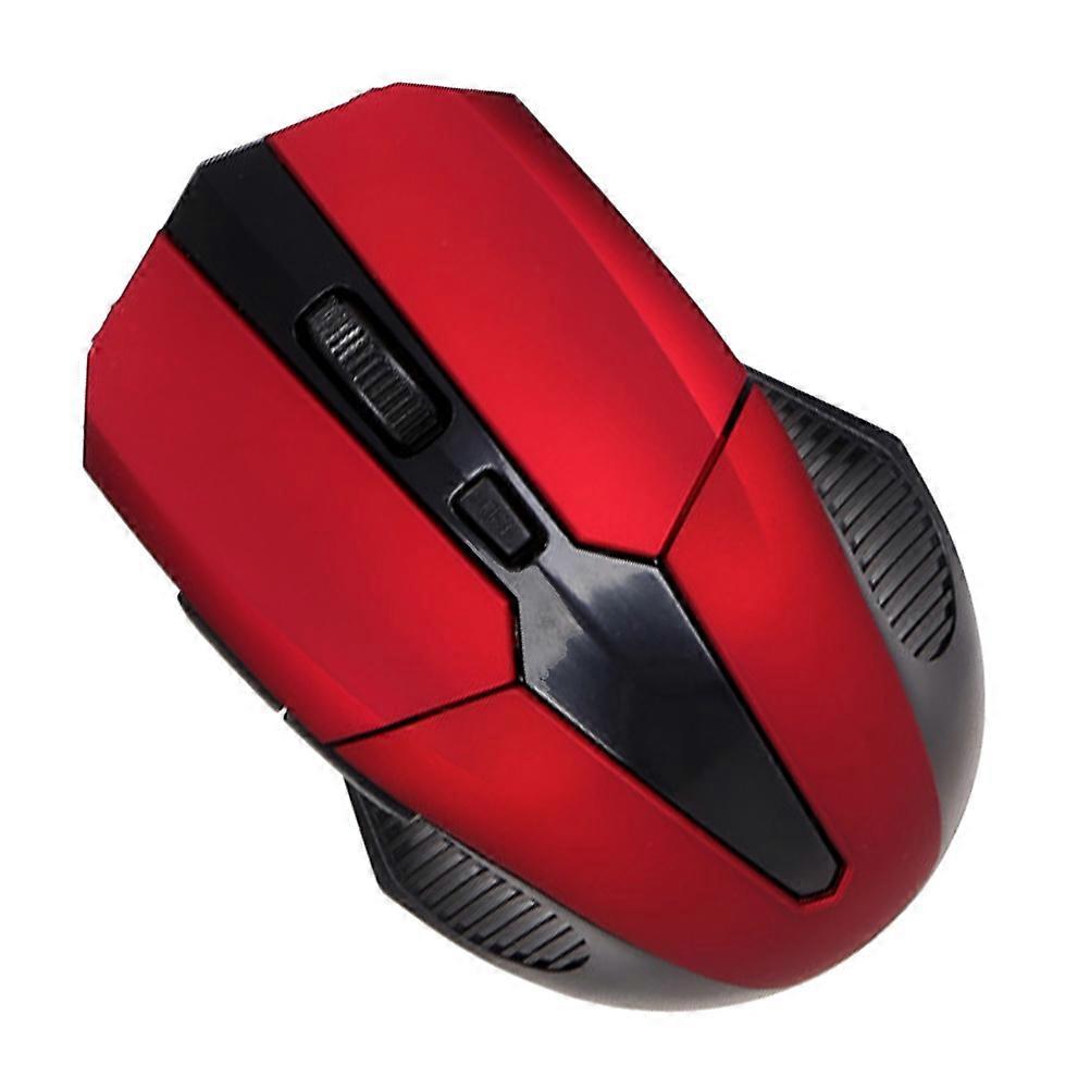 Foldable Wireless Mouse Computer Mouse For Home Use Red 1Set
