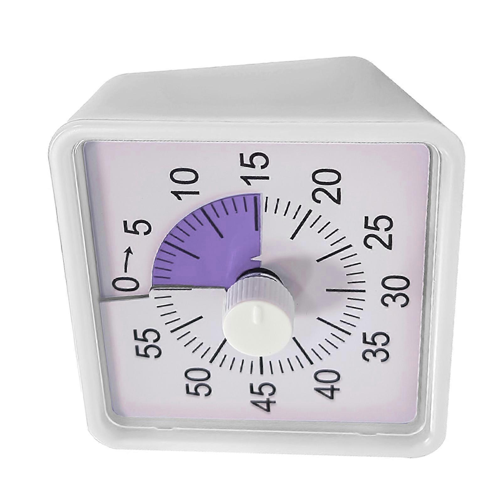 60 Minutes Digital Timer Quiet Visual Countdowns Large Display for Precise Cooking Timing in Quiet Space ABS Durable Portable  Light Grey