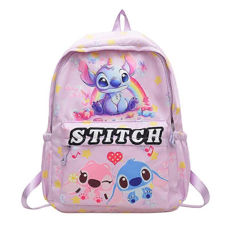 Disney Stitch New Kindergarten Mickey Mouse Kids Backpack Cartoon Anime Kids Student Schoolbag Men's Women's Lightweight Handbag