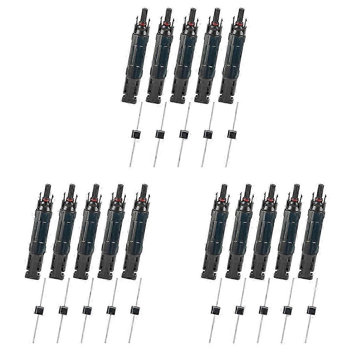 2026 Geeignet 5 Stück PV-Solarpanel-Steckverbinder Stecker/Buchse 30A