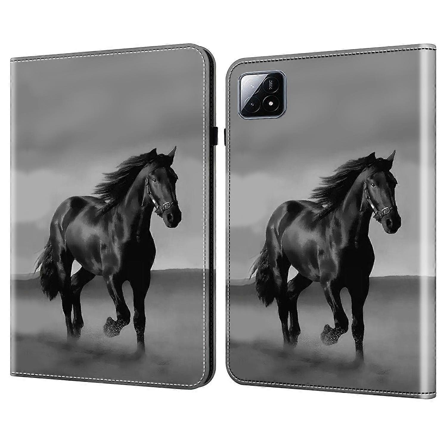 For Xiaomi Pad 6S Pro 12.4 Leather Case Pattern Printed Stand Tablet Cover