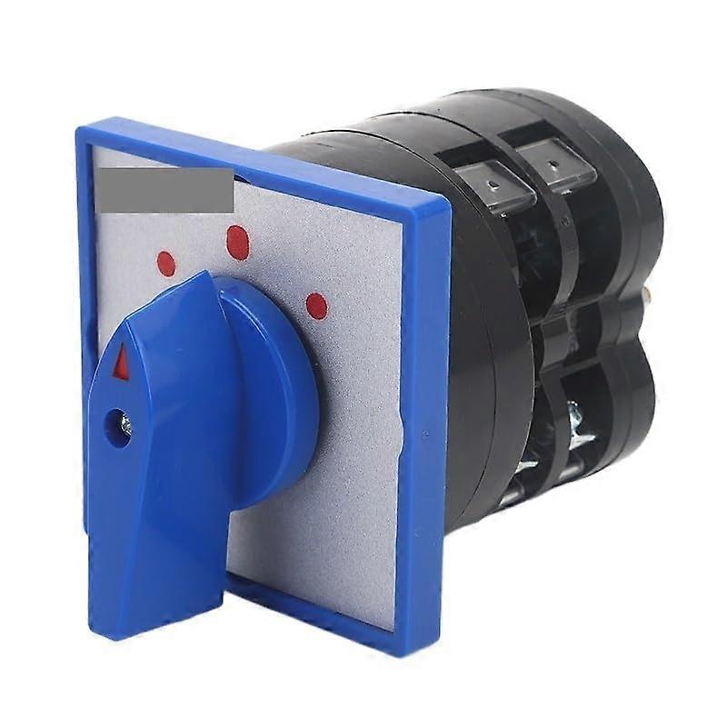 Rotary Cam Switch 3 Position 2 Pole Latching Selector for Industrial Control Durable Mechanism